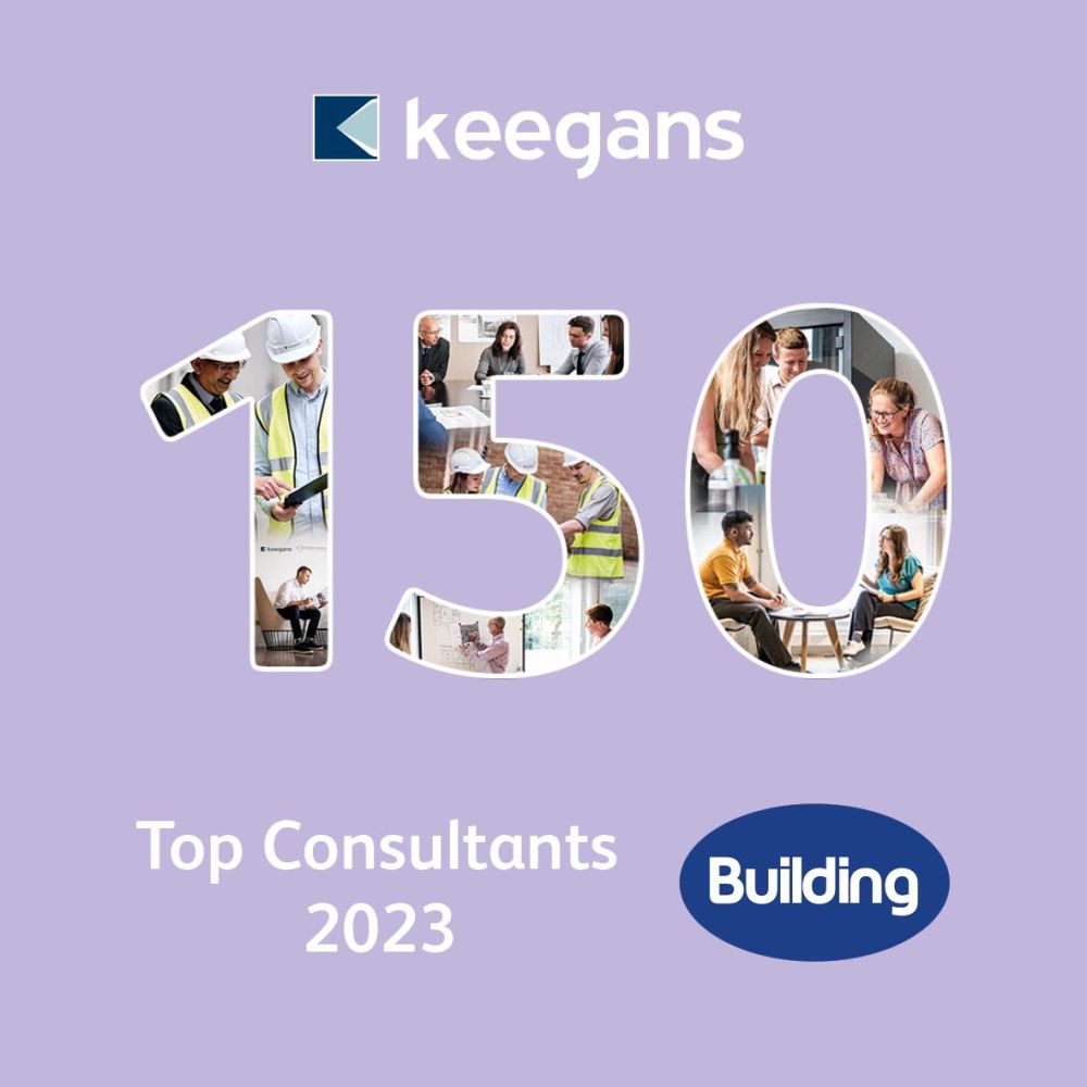 Keegans named on Building Magazine's Top 150 Consultant List for 2023